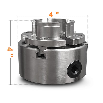 Wood Lathe Chuck Set 1" x 8 tpi， 4 inch 4 jaw self-Centering Woodturning Chuck for Lathe - WoodArtSupply