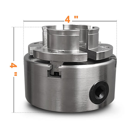 Wood Lathe Chuck Set 1" x 8 tpi， 4 inch 4 jaw self-Centering Woodturning Chuck for Lathe Tenfer
