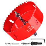 ALLWIN 4 Inch / 102mm Hole Saw for Wood, Plastic Board, Ceiling,Drywall, and Metal Sheet - HSS Bi-Metal Hole Cutter with Pilot Drill Bit ALLWIN