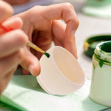 VILLCASE Unfinished Wood Bowl 2pcs Mini Wooden Bowl Unpainted Miniature Blank Bowls Natural Blank Bowl Crafts for Diy Painting Graffiti Drawing Art VILLCASE