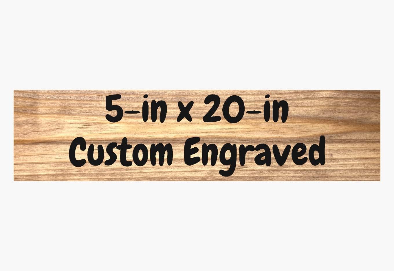 5in x 20in Custom Engraved Reclaimed Wood Sign | Personalized Wood Sign | Rustic Wood Sign | Epoxy Inlay | Great Gift - WoodArtSupply