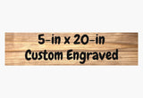 5in x 20in Custom Engraved Reclaimed Wood Sign | Personalized Wood Sign | Rustic Wood Sign | Epoxy Inlay | Great Gift Generic