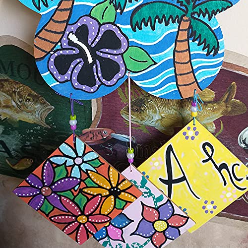 HOIGON 120 PCS 3 x 3 Inch Unfinished Wooden Squares Pieces, Natural Blank Wood Slices Wooden Square Cutout Tiles for Crafts, Cup Coasters,Burning, HOIGON