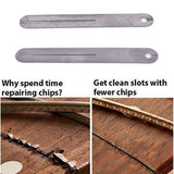 CCeCCe 2 Pack Guitar Fret Chip Stopper Plate for Fretboard Puller Tool Pulling Guard Fingerboard Guards Fret Protectors Removal Guitar Frets Repair CCeCCe