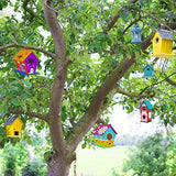 hapray 2 Pack Bird House Kit, DIY Birdhouse Kits, Wooden Crafts Arts for Children to Build and Paint (Includes Paints & Brushes) for Kids Girls Boys hapray