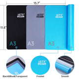 LET'S RESIN 3Pcs Silicone Mat for Crafts, 15.7" x 11.7" Nonstick & Nonslip Silicone Crafts Mat, Multipurpose Heat-Resistant Table Protector Silicone LET'S RESIN