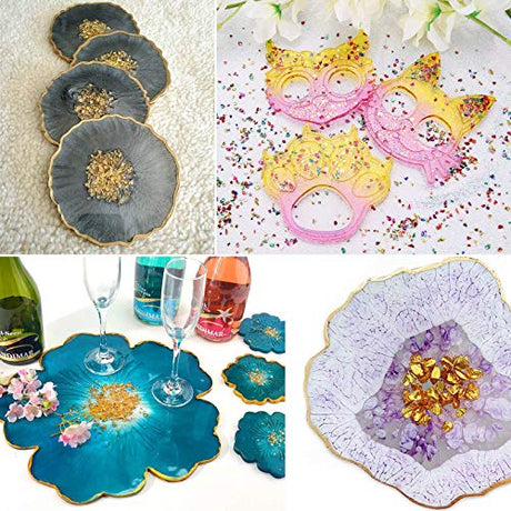 Irregular Crushed Glass Chips Sprinkles, 100g Metallic Chunky Glitter Stones for Nail Art, Resin Mold Filler, DIY Crafts, Vase Filler, Jewelry Making BONNY BOXX