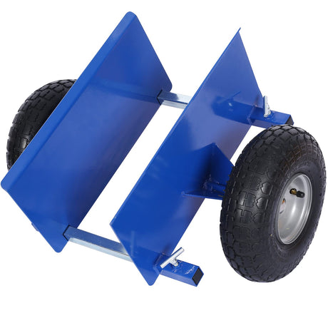 Heavy Duty Panel Dolly, Adjustable Door Dollys with Wheels, 2 10" Pneumatic Wheels 600LBS Load Bearing for Drywall Sheet Heavy Appliance & Material pouseayar