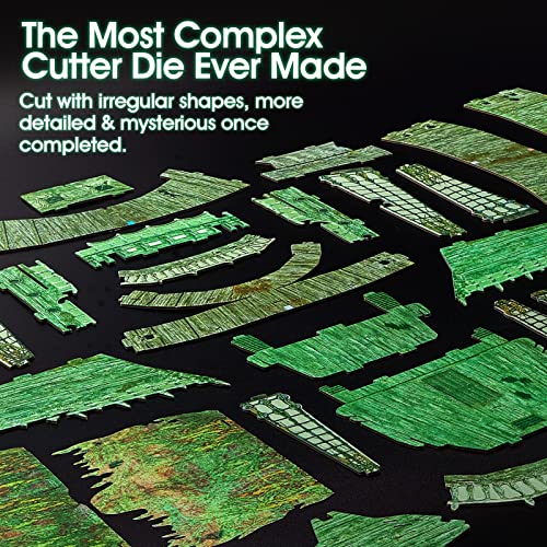 3D Puzzles for Adults Glow in The Dark The Flying Dutchman Luminous Haunted Pirate Ship Arts for Adults Model Kits Ghost Ship Gifts for Men Women, CubicFun