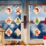 Coopay 40 PCS 6 inches Unfinished Wood Squares Natural Wood Slices Wooden Square Cutouts for Painting Writing Carving DIY Supplies, and Home Coopay