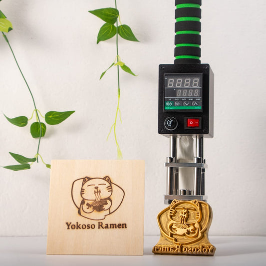 STAMTECH Electric Branding Iron for Wood - 500W Digital Temperature Control with Custom Metal Branding Iron Leather Stamps Wedding Stamps