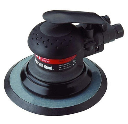 Ingersoll Rand 4151 6” Random Orbit Pneumatic Sander, Vacuum Ready, Low Vibration, Swivel Free Finish, Dustless, 12,000 RPM, 1.92 lbs, - WoodArtSupply