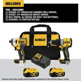 DEWALT 20V MAX XR BRUSHLESS 2 TOOL COMBO KIT (DCK249M2) DEWALT