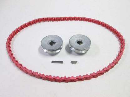 Craftsman Table Saw Belt & Pulley Kit with 2 1/2" Pulleys, Keys, & Fenner PowerTwist