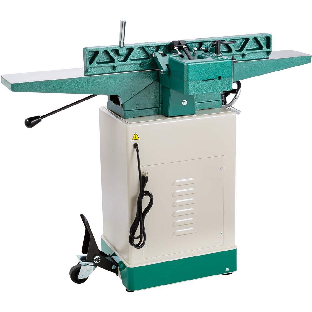 Grizzly Industrial G0814X - 6" Jointer W/Stand & V-Helical Cutterhead - WoodArtSupply