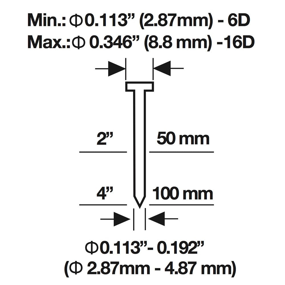 Estwing EMPN Pneumatic Mini Palm Nailer with Magnetic Tip Estwing