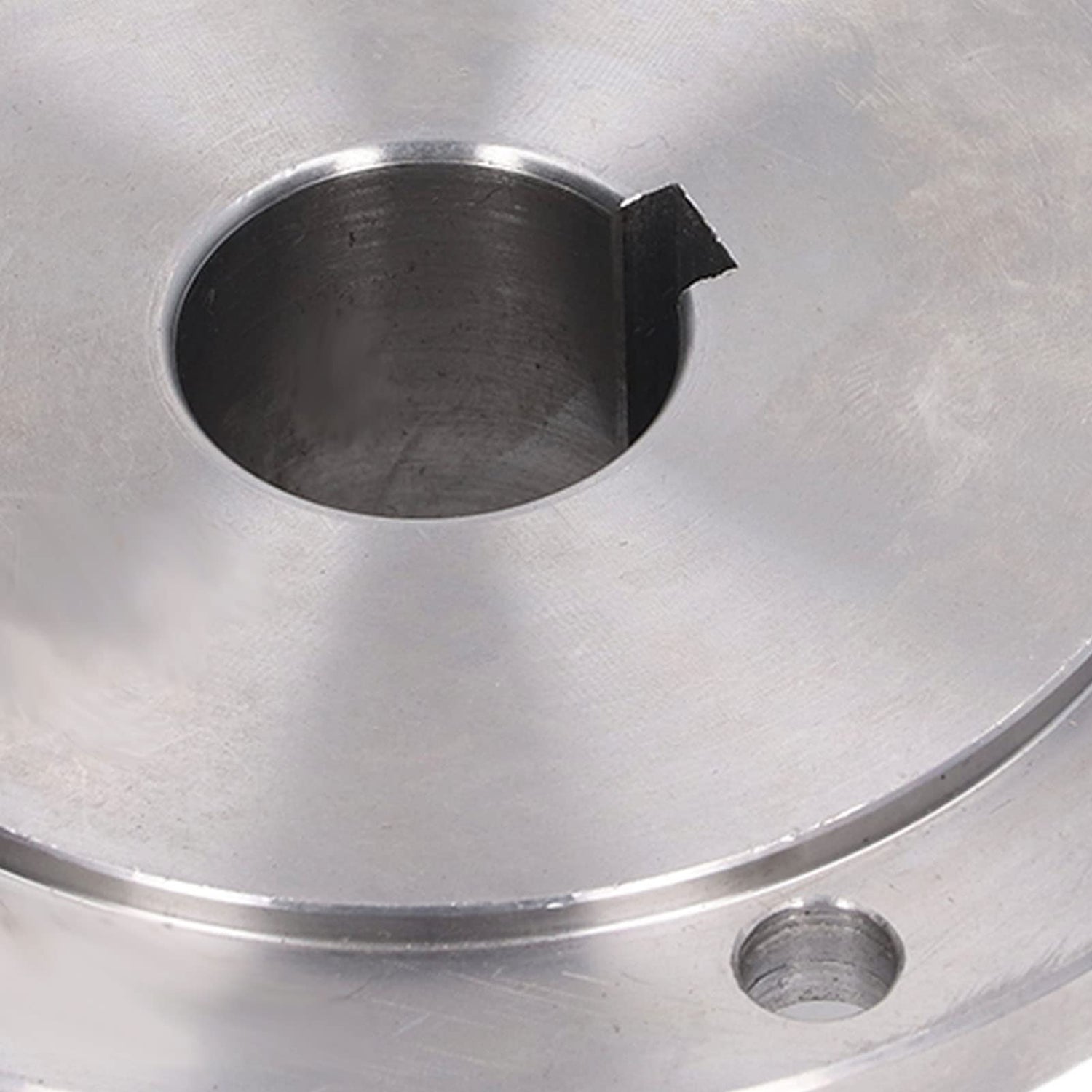 Lathe Flange, 6 Mounting Holes 125mm Chuck Connection Flange, High Manganese Steel Chuck Flange for K11-125 K12-125 K72-125 Back Plate for Self Focket