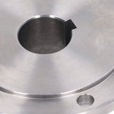 Lathe Flange, 6 Mounting Holes 125mm Chuck Connection Flange, High Manganese Steel Chuck Flange for K11-125 K12-125 K72-125 Back Plate for Self Focket