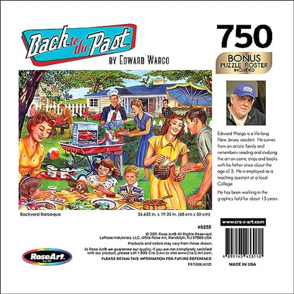 Cra-Z-Art - RoseArt - Back to The Past - Backyard BBQ - 750 Piece Jigsaw Puzzle