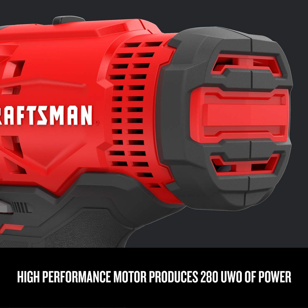 CRAFTSMAN V20 Cordless Drill/Driver Kit, 1/2 inch, Battery and Charger Included (CMCD700C1) Craftsman