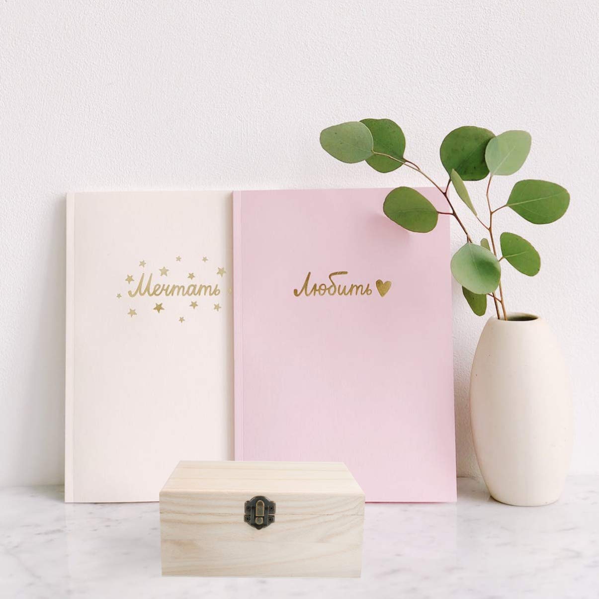 Milisten Unfinished Chest 3 Pcs Jewelry Wooden Lock Case Trinket Storage Chest Wooden Chest Sundries Storage Tray Wood Trinket Tray Wood Case Bamboo Milisten