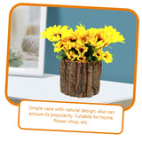 Amosfun 2pcs Wood bark Flower Pot Rustic Flower Pot Flower Arrangement Bucket Tree Planter Flower Storage Pot Flower Planting pots Flower Barrel Amosfun