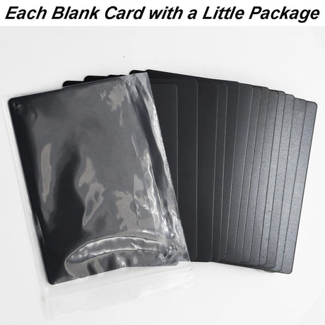 ABBECIAO 0.04" Thick Blank Aluminum Business Cards Anodized Metal Plaque Plate Blanks for Laser Engraving 86 * 54mm 15 Pack Black ABBECIAO