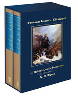 Treasure Island and Kidnapped: N. C. Wyeth Collector's Edition (2-vol. clothbound set) (Abbeville Illustrated Classics) WoodArtSupply