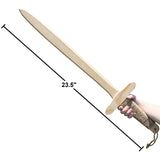 Adventure Awaits! Wooden Toy Sword for Kids with Jute Wrapped Handle | 2 Pack | Lightweight and Durable for Imaginative Kids | Set of 2 Adventure Awaits!