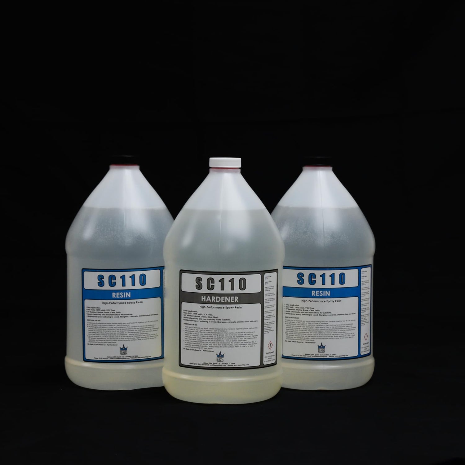 UV Resistant Marine Grade EPOXY Resin (3 Gallon Kit) * Clear * Non-Toxic * Boat * BAR TOP * Table TOP * Fiberglass * Wood * Laminating ResTech Environmental Products LLC
