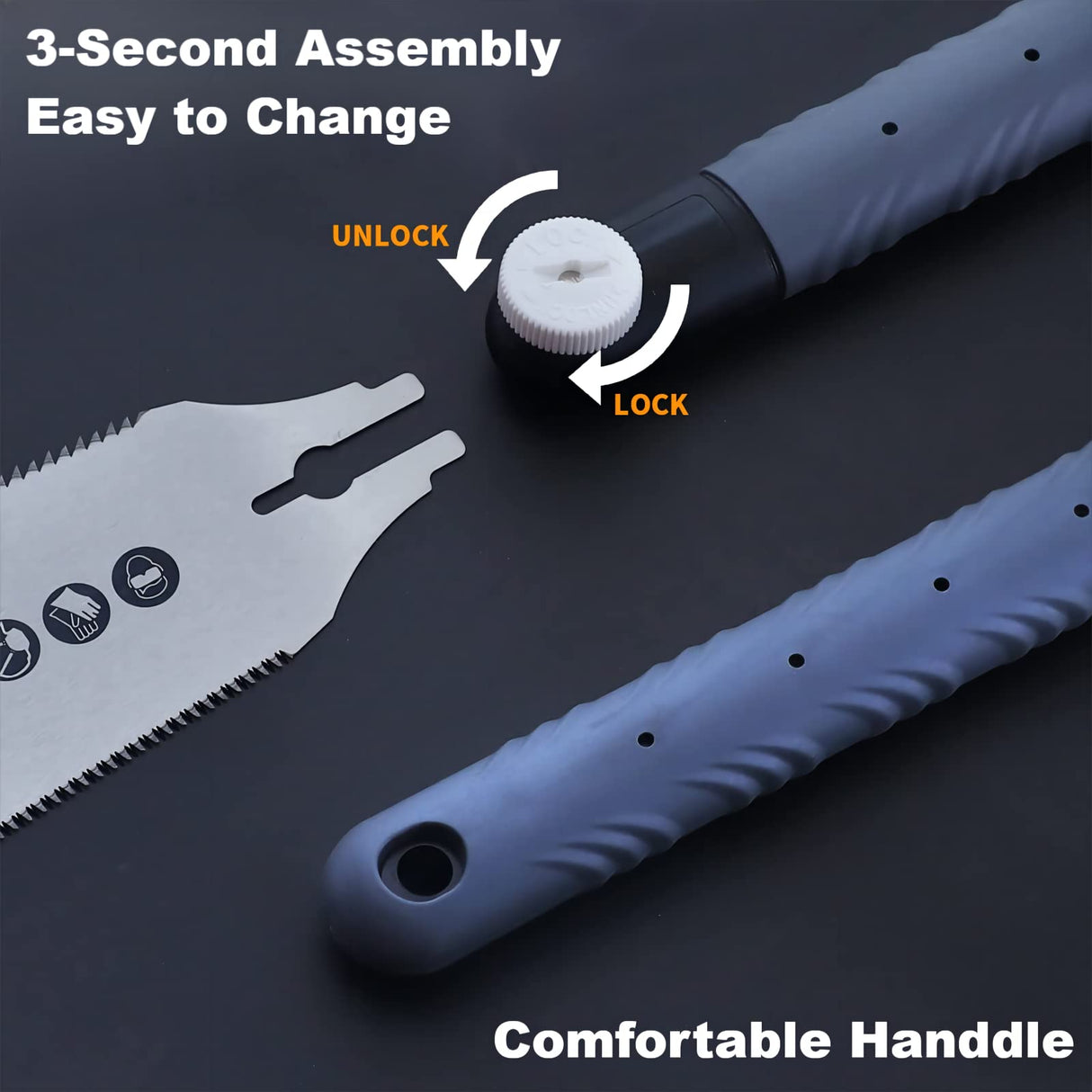 RUITOOL Japanese Hand Saw, 7 Inch Finish Cutting Pull Saw, 6-10&18TPI Double Edge Sided SK5 Flexible Blade Flush Cut Saw Non-slip Handle Wood Saw for RUITOOL