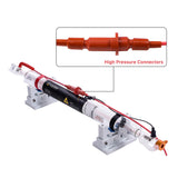 Cloudray 50W Laser Tube 850mm Dia.50mm,CO2 Laser Tube 50W,Cable Preconnected with Coating,50 Watt C02 Laser Tube With Metal Head（CR45 45-50W) Cloudray