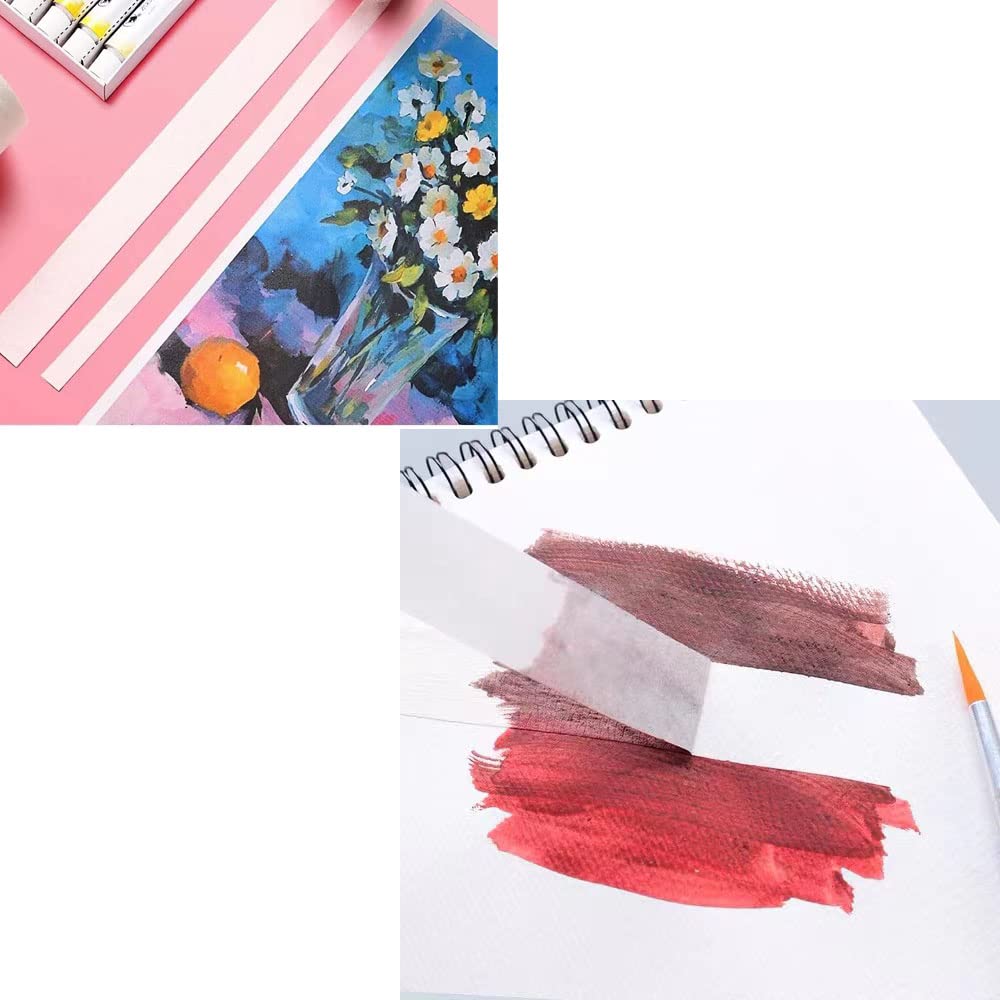 Zo.Yehaa Masking Tape 2 inch Wide, Beige White Painters Tape General Purpose Tape for Crafts Painting Labeling Decoration School Projects Home Zo.Yehaa