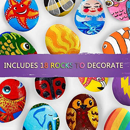 12PCS Rocks for Painting Extra Large River Rocks for Painting 4-5.4 Inches Smooth Flat Rocks for Painting Crafting Party DIY Decor Painting Stones