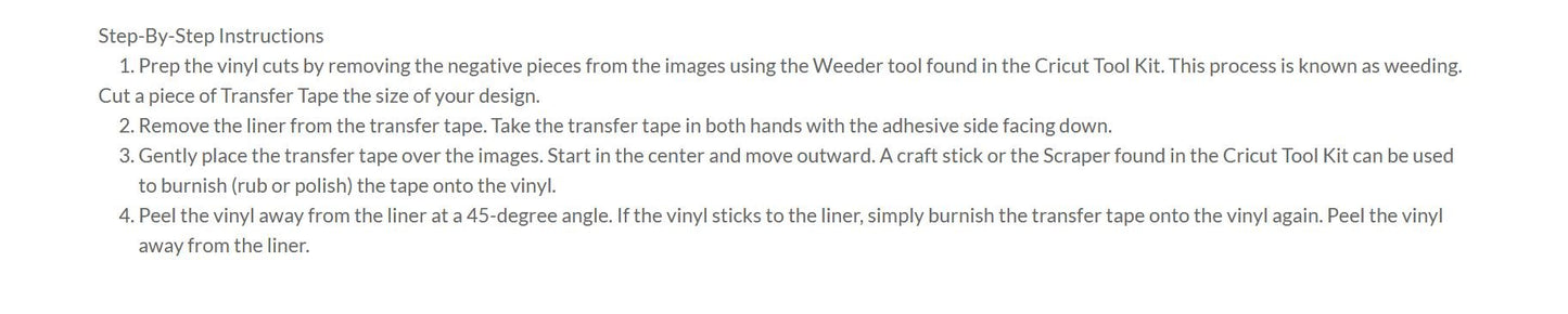 Cricut - 2002363 Vinyl Transfer Tape, 12X48, Standard Grip