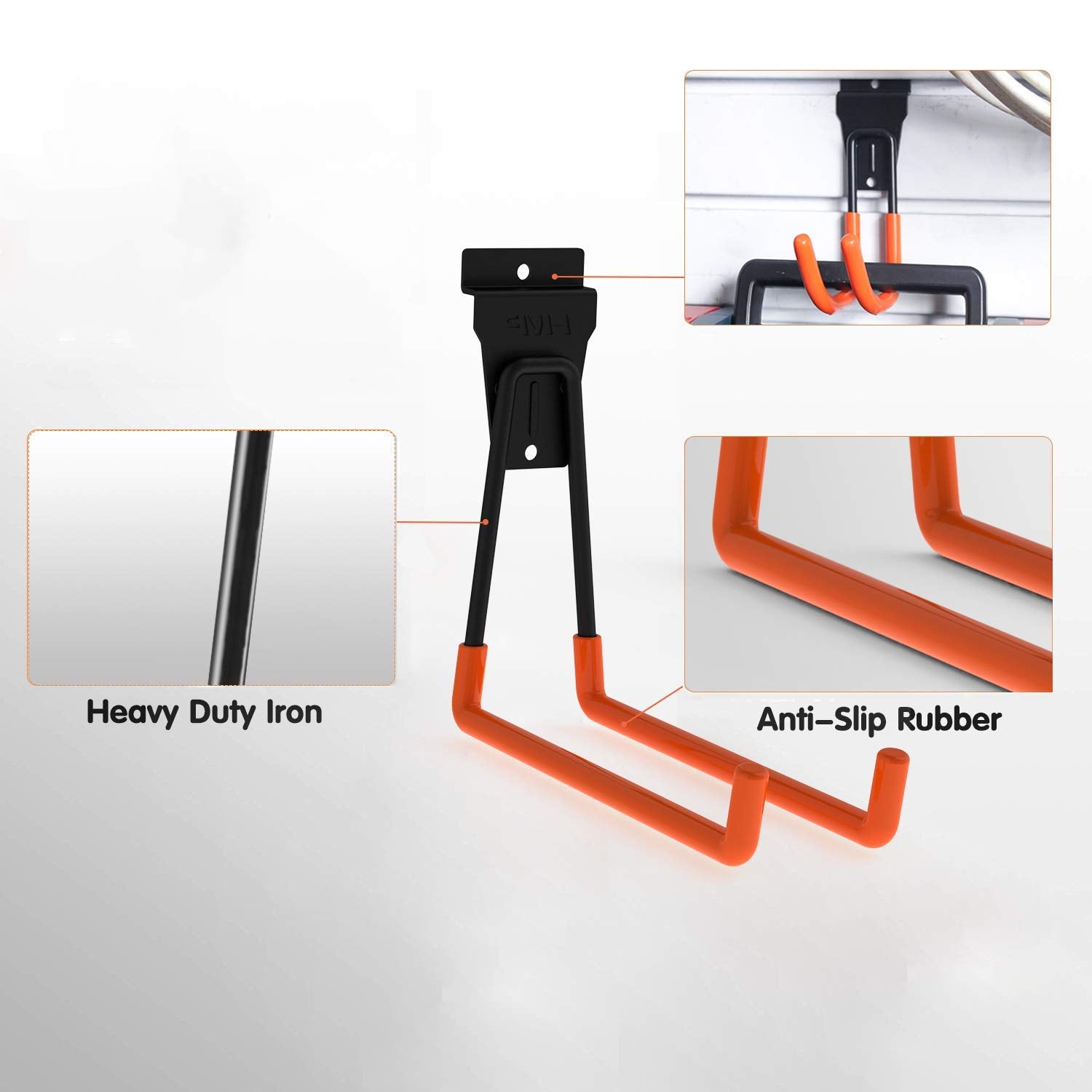 Intpro Slatwall Hooks Slatwall Accessories Utility Hooks Garage Storage Tool Organizer Large Heavy Duty Garage Panels Hooks for Ladders Bulk Items Intpro