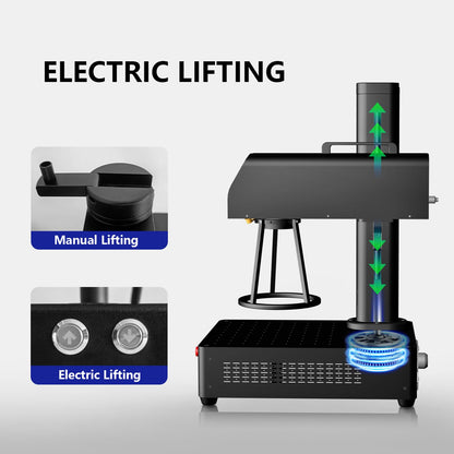 ComMarker B4 30W Raycus Fiber Laser Engraver with Rotary Axis,Support LightBurn Laser Engraving Machine with 2 Different Size Lens,Fiber Laser