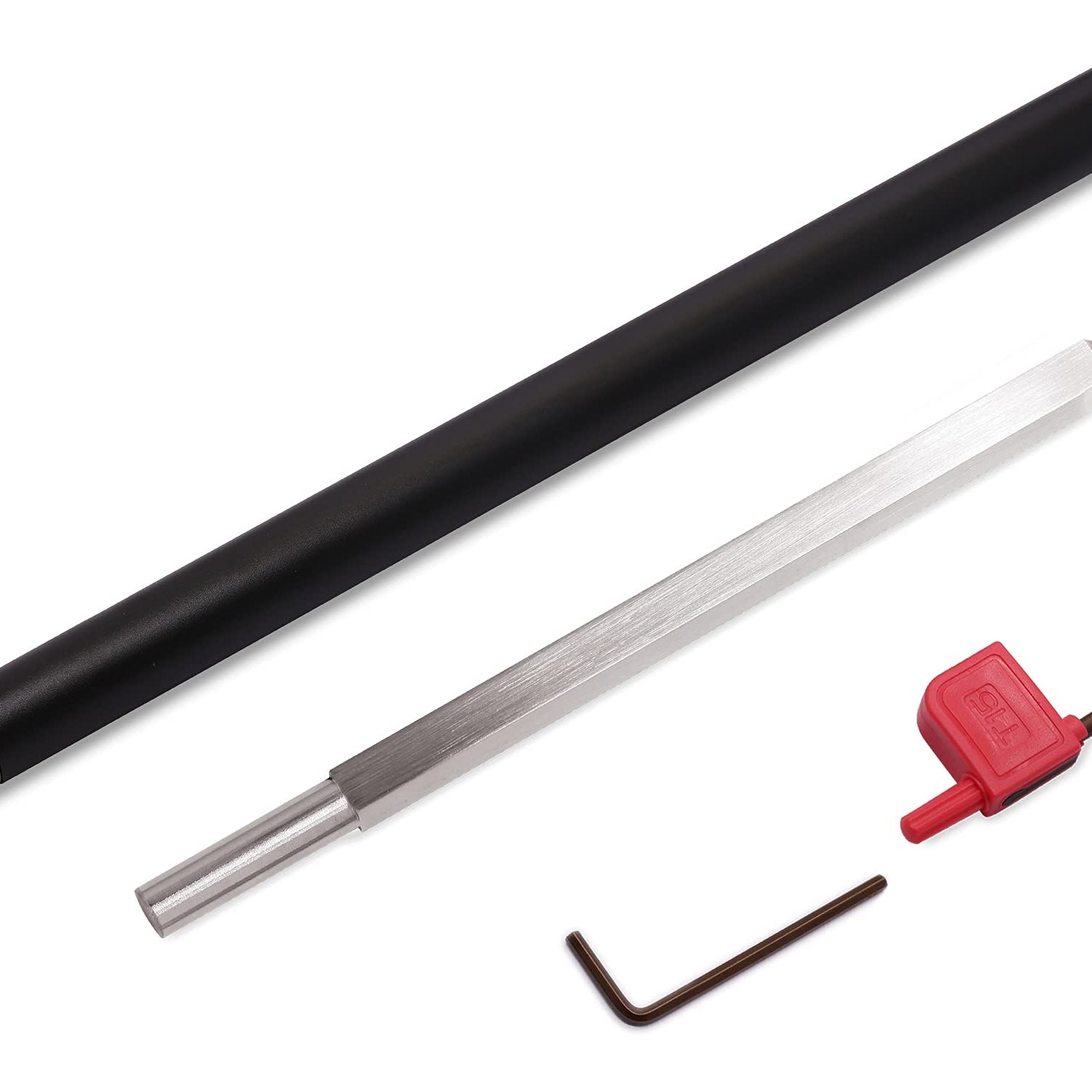 Woodturning Tools Set Carbide Tipped Lathe Chisel Finisher Tool Bar with Ci5 8.9mm Round Carbide Insert Cutter for Wood Hobbyist or DIY or Carpenter Asieg Tool