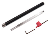 Woodturning Tools Set Carbide Tipped Lathe Chisel Finisher Tool Bar with Ci5 8.9mm Round Carbide Insert Cutter for Wood Hobbyist or DIY or Carpenter Asieg Tool