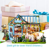 CUTEBEE Dollhouse Miniature with Furniture, DIY Dollhouse Kit Plus Dust Proof and Music Movement, 1:24 Scale Creative Room for Valentine's Day Gift CUTEBEE