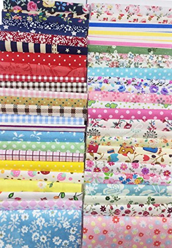 levylisa 200 PCS 4'' x 4''100% Precut Cotton Fabric Bundles, DIY Sewing Quarters Bundle, Cotton Quarter Fabric Bundle, Precut Fabric, Quilting Fabric levylisa