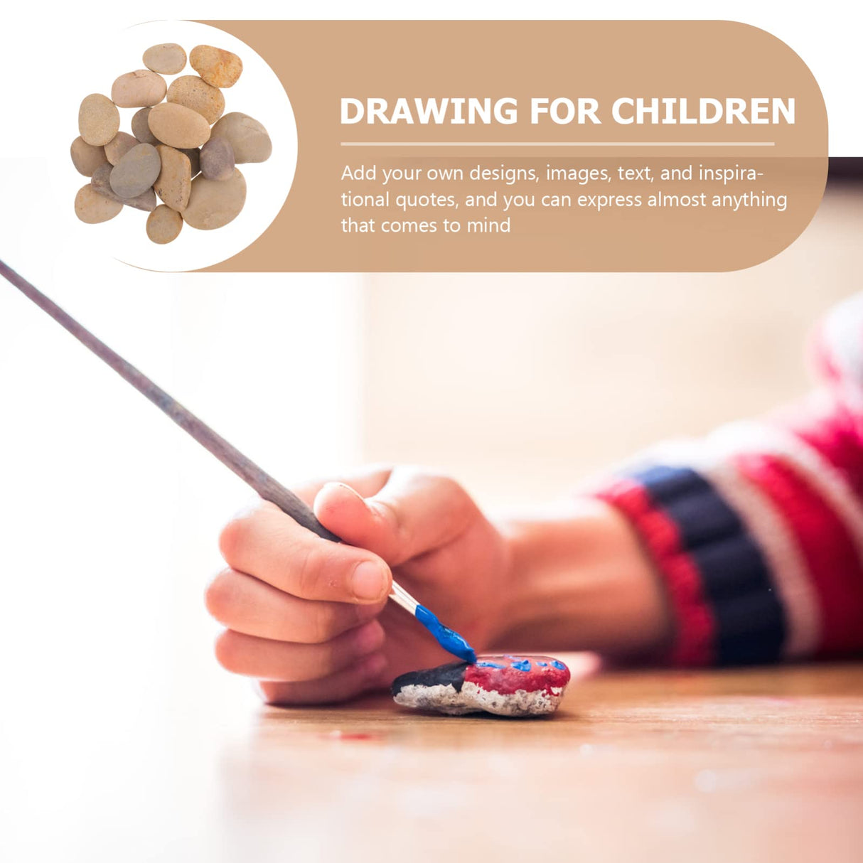 MAGICLULU 20pcs Painted Stone River Rocks for Painting Smooth Natural Stones Painting Rocks Bulk for Adults Bundle River Stones Birthday Party MAGICLULU