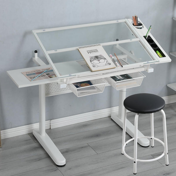 Gagawin Upgraded Height Adjustable Drafting Table Drawing Desk Artist ...