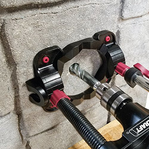 Milescraft 1318 DrillMate Portable Drill Guide - Drill Guide Attachment - Compatible with most 3/8 in. Drill Accessories - Self-Centering Base - Milescraft