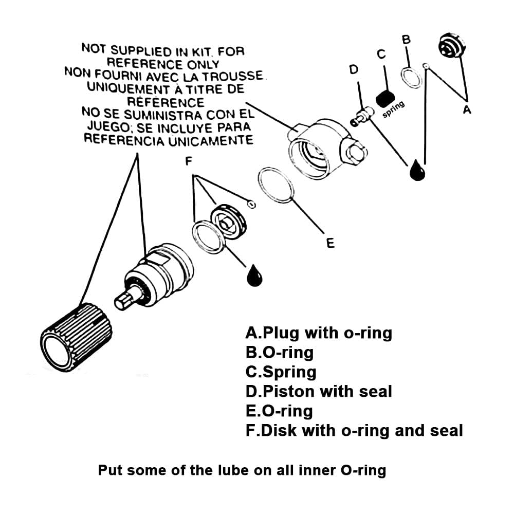 N008792 Air Compressor Regulator Repair Kit - by Braveboy, Compatible with Porter Cable/Craftsman/D-ewalt, Replacement D55155 D55167 D55684 23400S Braveboy