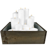 CYS EXCEL Wood Square Planter Box with Removable Zinc Metal Liner (H:4" Open:12"x12") | Multiple Size Choices Wooden Planters | Indoor Decorative CYS EXCEL