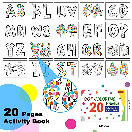 Shuttle Art Washable Dot Markers 26 Colors with Free Activity Book, Fun Art Supplies for Kids Toddlers and Preschoolers, Non Toxic Water-Based Paint Shuttle Art