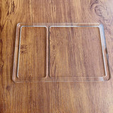 Rectangle 2 Pocket Valet Tray Router Templates, Clear Acrylic Template, Woodworking Router Template Phocaea