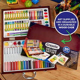 Crayola Wooden Art Set, 80+ Pcs, Arts and Crafts for Kids 8+, Artists Gifts Crayola
