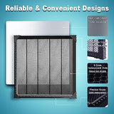 MCWlaser Honeycomb Working Table 15.7"x15.7"/400x400mm Honeycomb Laser Bed with Aluminum Plate for Most Laser Engraver Cutter MCWlaser